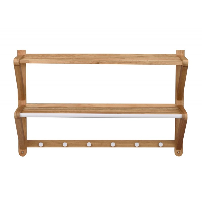 RO Met Hat Shelf Double Oak